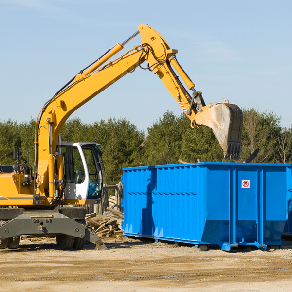 what are the rental fees for a residential dumpster in Ten Broeck